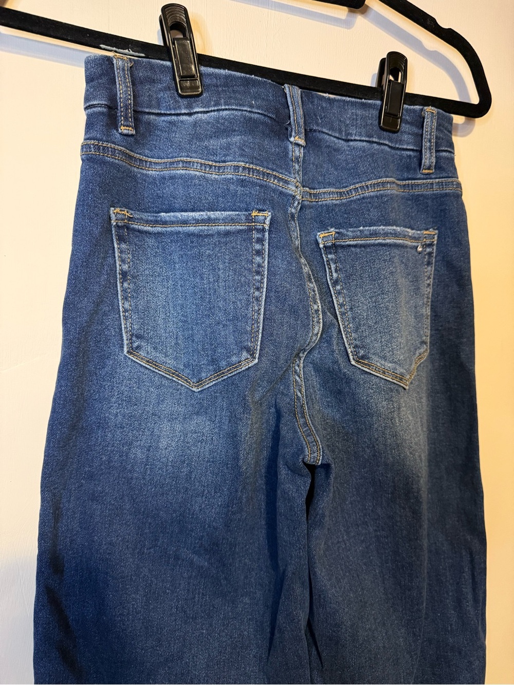 MICA Super High Rise Dark Wash Skater Flare Jeans Sz 25 - Picture 8 of 9